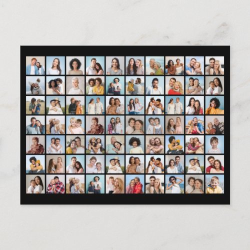 Create Your Own 70 Photo Collage Postcard