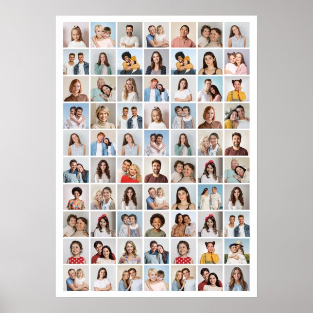 Create Your Own 70 Photo Collage Poster (Front)