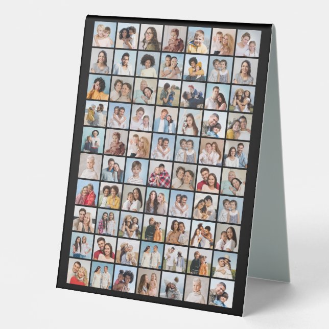 Create Your Own 70 Photo Collage Table Tent (Front)
