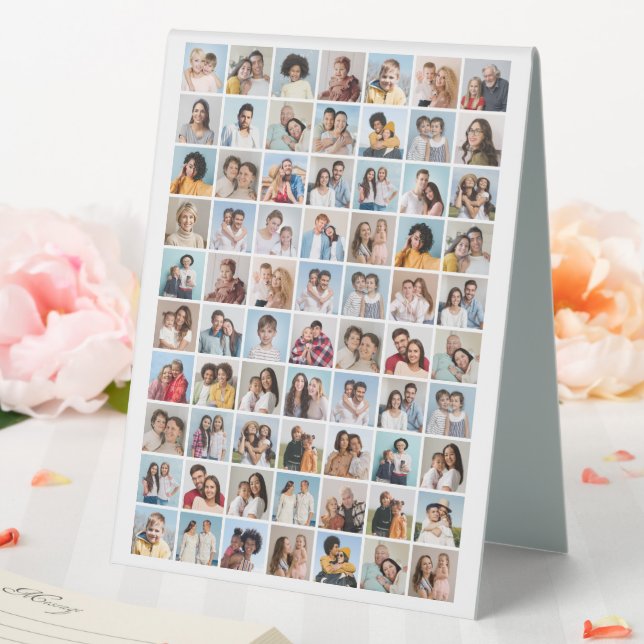 Create Your Own 70 Photo Collage  Table Tent (In SItu (Wedding))