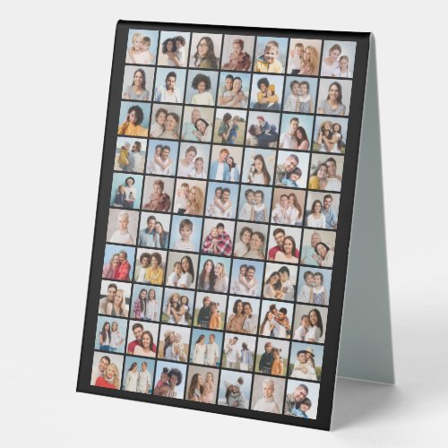 Create Your Own 70 Photo Collage Table Tent Sign