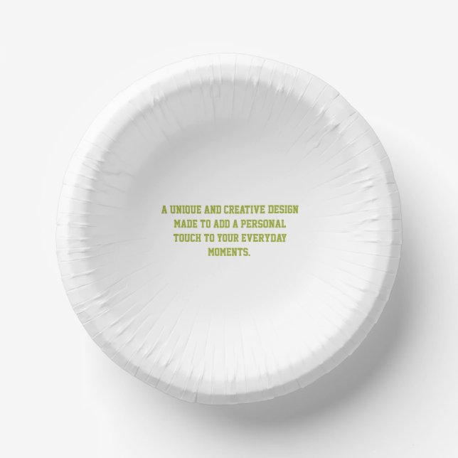 Create Your Own 7" Paper Bowl (Front)