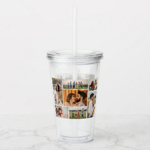 Create Your Own 7 Photo Collage Acrylic Tumbler