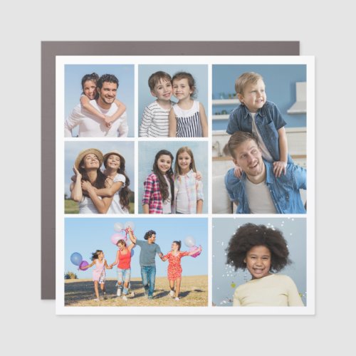  Create Your Own 7 Photo Collage  Car Magnet