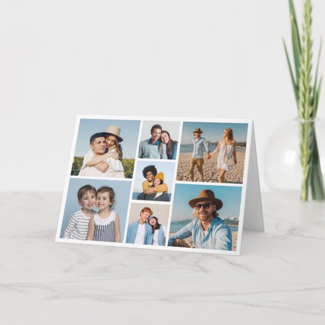 Create Your Own 7 Photo Collage Card (Front)
