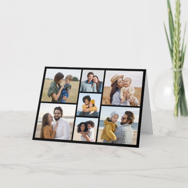 Create Your Own 7 Photo Collage Card (Front)
