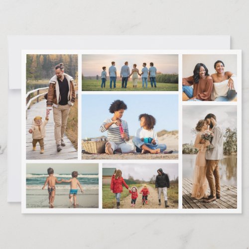 Create Your Own 7 Photo Collage Card