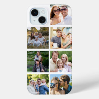 Create your Own 7 Photo Collage iPhone 15 Plus Case