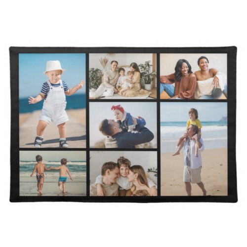 Create Your Own 7 Photo Collage Cloth Placemat