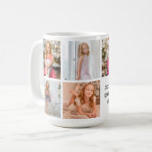 Create Your Own 7 Photo Collage Coffee Mug (Front Left)