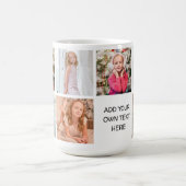 Create Your Own 7 Photo Collage Coffee Mug (Center)