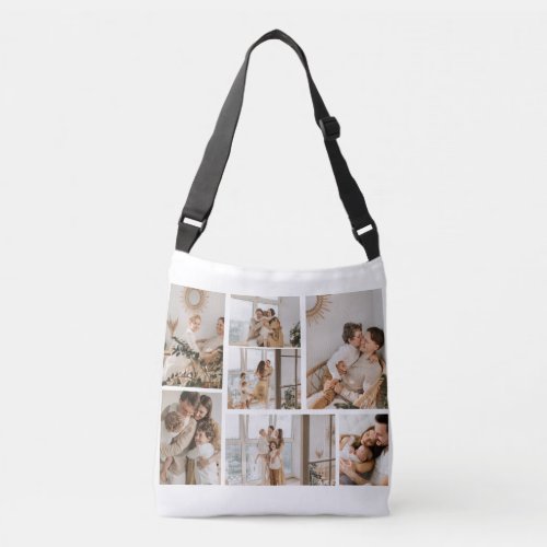 Create Your Own 7 Photo Collage Crossbody Bag