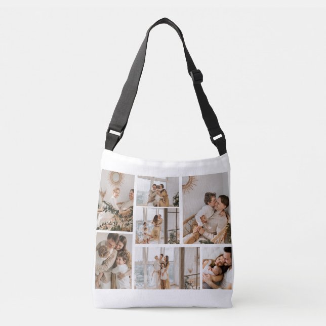 Create Your Own 7 Photo Collage Crossbody Bag (Front)