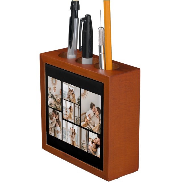 Create Your Own 7 Photo Collage Desk Organizer (In Situ)