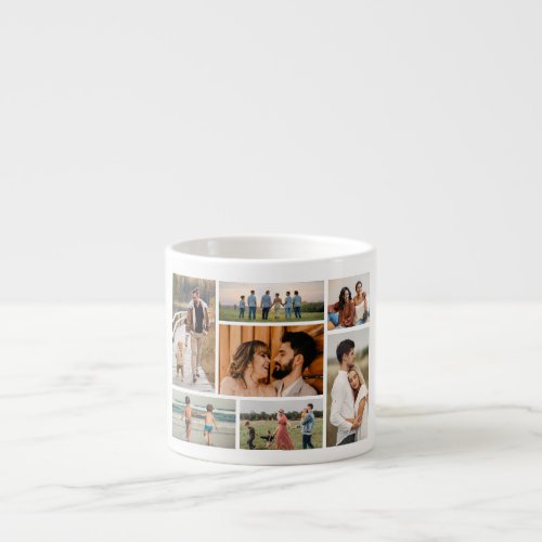 Create Your Own 7 Photo Collage Espresso Cup