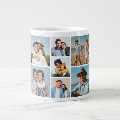 Create Your Own 7 Photo Collage Giant Coffee Mug