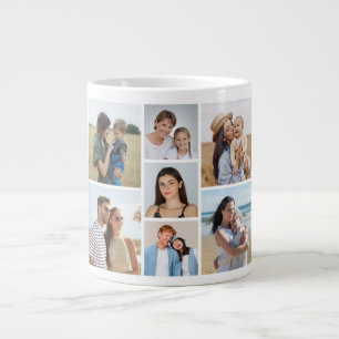Create Your Own 7 Photo Collage Giant Coffee Mug