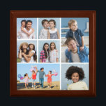 Create Your Own 7 Photo Collage  Gift Box<br><div class="desc">Create your own 7 Photo Collage for Christmas, Birthdays, Weddings, Anniversaries, Graduations, Father's Day, Mother's Day or any other Special Occasion, with our easy-to-use design tool. Add your favorite photos of friends, family, vacations, hobbies and pets and you'll have a stunning, one-of-a-kind photo collage. Our custom photo collage is perfect...</div>