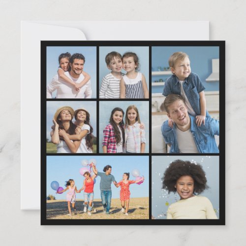  Create Your Own 7 Photo Collage Greeting Card