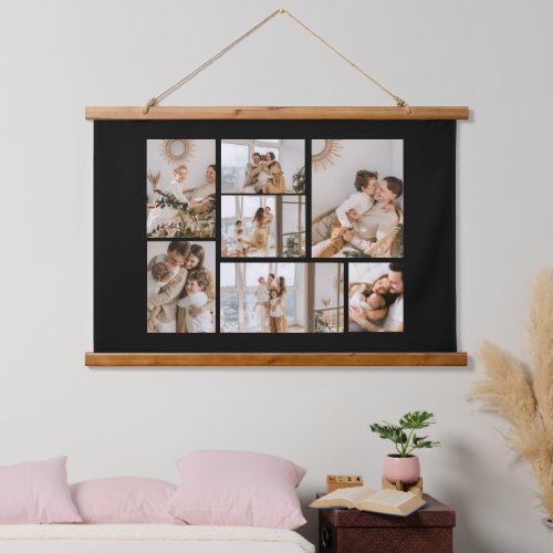 Create Your Own 7 Photo Collage Hanging Tapestry