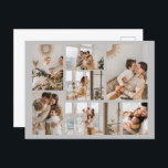 Create Your Own 7 Photo Collage Holiday Postcard<br><div class="desc">Introducing our personalized photo collage postcard - the perfect way to send your warmest wishes and fondest memories to your loved ones! Whether you're celebrating a graduation, honoring family, cherishing friends, or remembering a vacation trip, our custom postcard is the ultimate way to commemorate any occasion. With our easy-to-use design...</div>