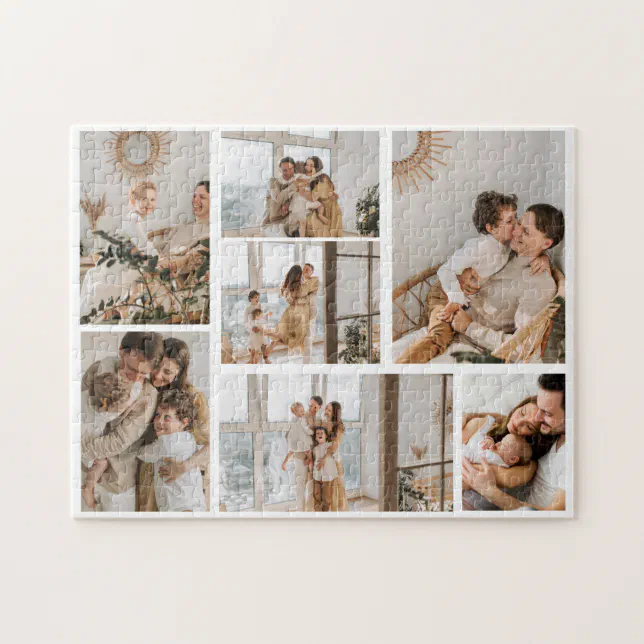 Create Your Own 7 Photo Collage Jigsaw Puzzle Zazzle