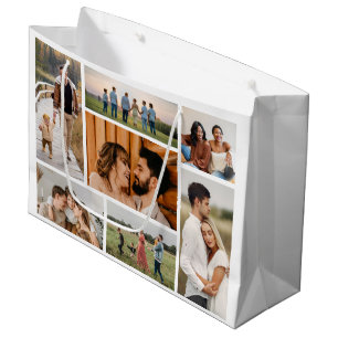 Create Your Own 7 Photo Collage Large Gift Bag
