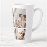 Create Your Own 7 Photo Collage Latte Mug<br><div class="desc">Introducing our personalized photo collage latte mug - the perfect way to start your day with a warm cup of coffee or tea surrounded by your favorite memories! Whether you're celebrating a graduation, honoring family, cherishing friends, or remembering a vacation trip, our custom latte mug is the ultimate way to...</div>