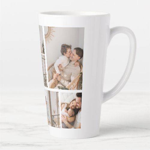 Create Your Own 7 Photo Collage Latte Mug