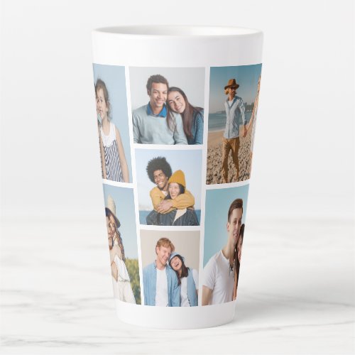 Create Your Own 7 Photo Collage Latte Mug