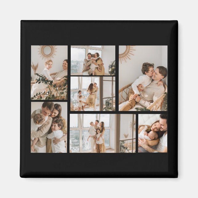 Create Your Own 7 Photo Collage Magnet (Front)