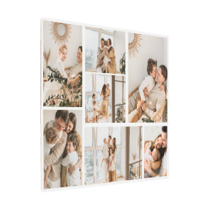 Create Your Own 7 Photo Collage Metal Print