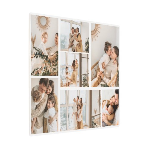 Create Your Own 7 Photo Collage Metal Print