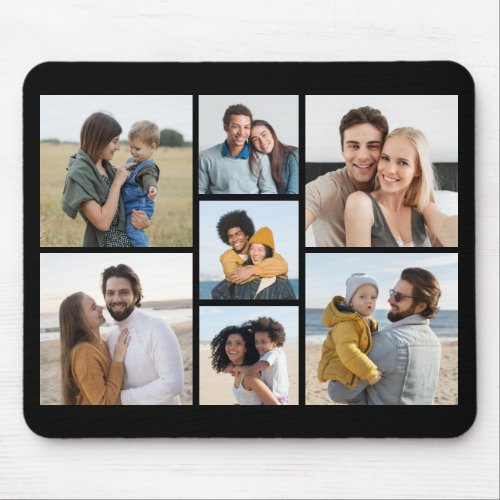 Create Your Own 7 Photo Collage Mouse Pad