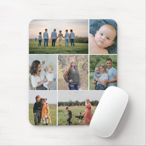 Create Your Own 7 Photo Collage Mouse Pad