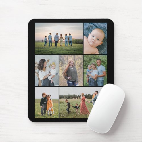 Create Your Own 7 Photo Collage Mouse Pad