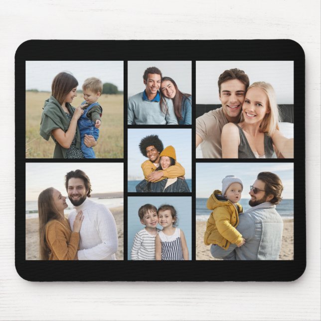 Create Your Own 7 Photo Collage Mouse Pad (Front)