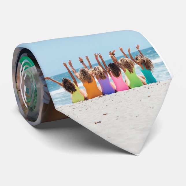 Create Your Own 7 Photo Collage Neck Tie (Rolled)