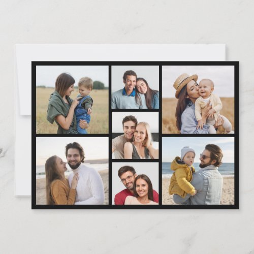 Create Your Own 7 Photo Collage Note Card