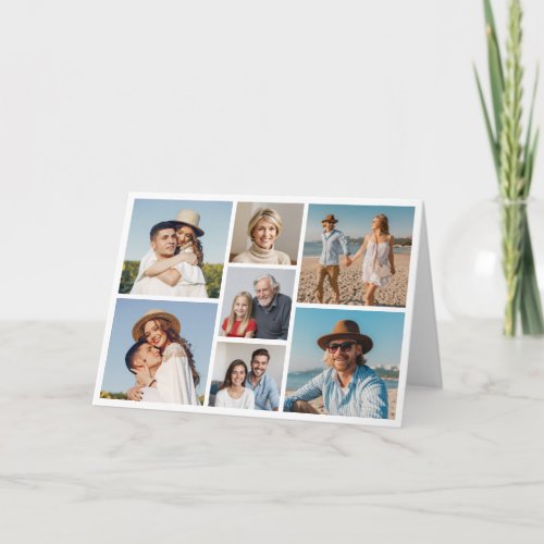 Create Your Own 7 Photo Collage Note Card