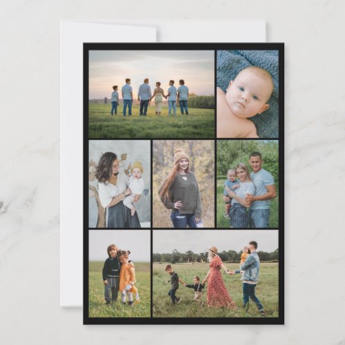 Create Your Own 7 Photo Collage Note Card