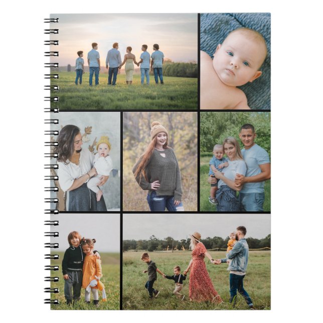 Create Your Own 7 Photo Collage Notebook (Front)