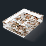 Create Your Own 7 Photo Collage Paperweight<br><div class="desc">Looking for a unique and beautiful way to keep your memories close at hand? Our personalized photo collage paperweights are the perfect solution! Whether you're commemorating a graduation, celebrating your family, reliving your favorite vacation memories, or searching for the perfect gift idea, our paperweights offer a stunning and practical way...</div>