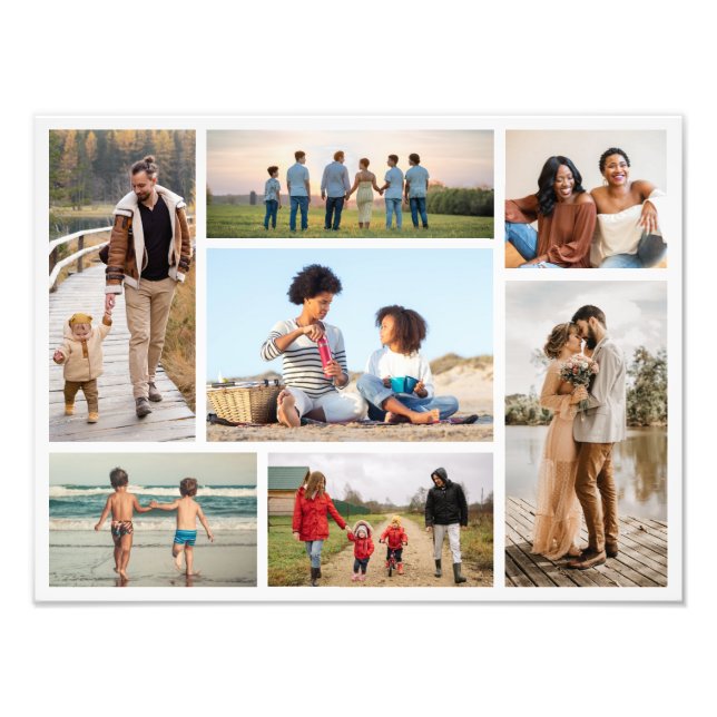 Create Your Own 7 Photo Collage Photo Enlargement (Front)