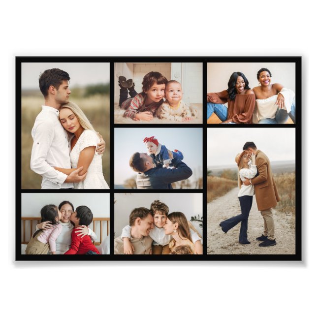 Create Your Own 7 Photo Collage Photo Enlargement (Front)