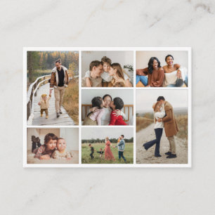 Create Your Own 7 Photo Collage Place Card
