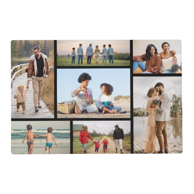 Create Your Own 7 Photo Collage Placemat (Front)
