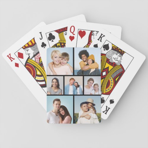 Create Your Own 7 Photo Collage Playing Cards