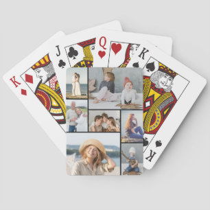 Create Your Own 7 Photo Collage Poker Cards