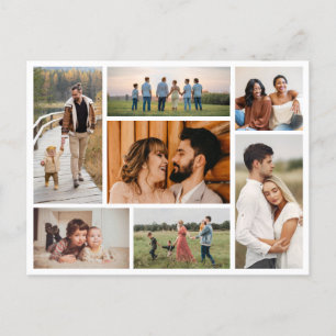 Create Your Own 7 Photo Collage Postcard